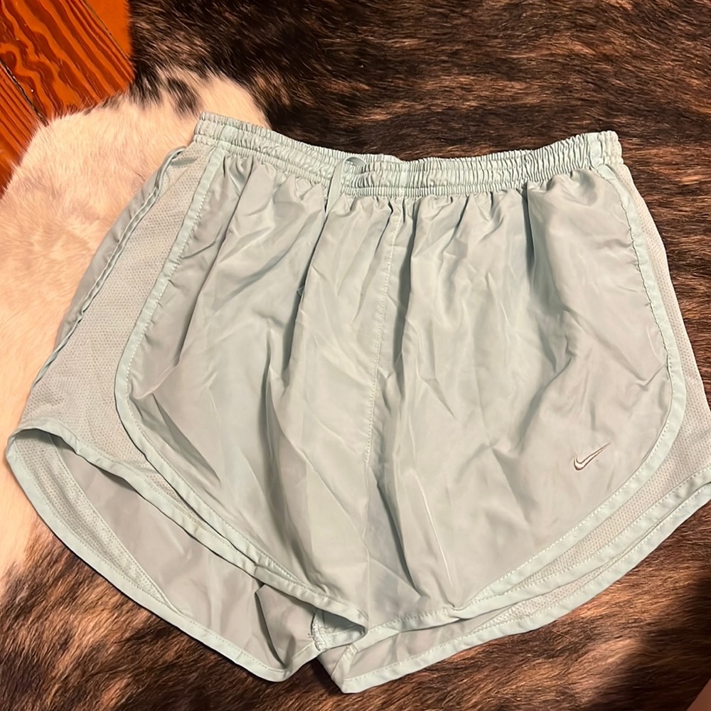 Blue Nike shorts